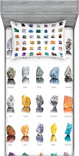 Miniatura 148 de Ambesonne Juego de sábanas bajeras y fundas de almohada occidentales, sombrero de vaquero con temática del salvaje oeste y cuerda de ganadería vieja