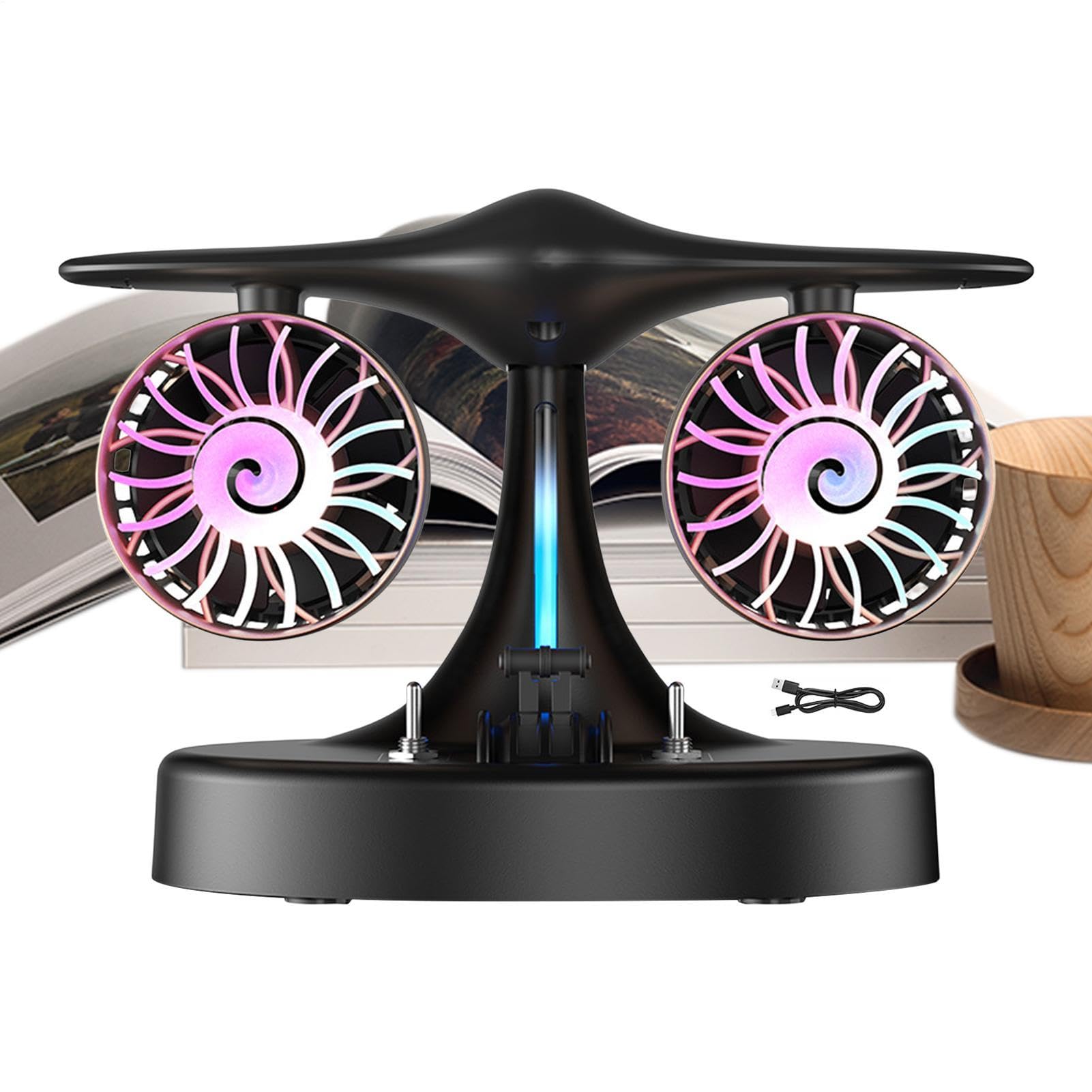 Brumisateur portable et ventilateur de table rechargeable pour air frais de bureau