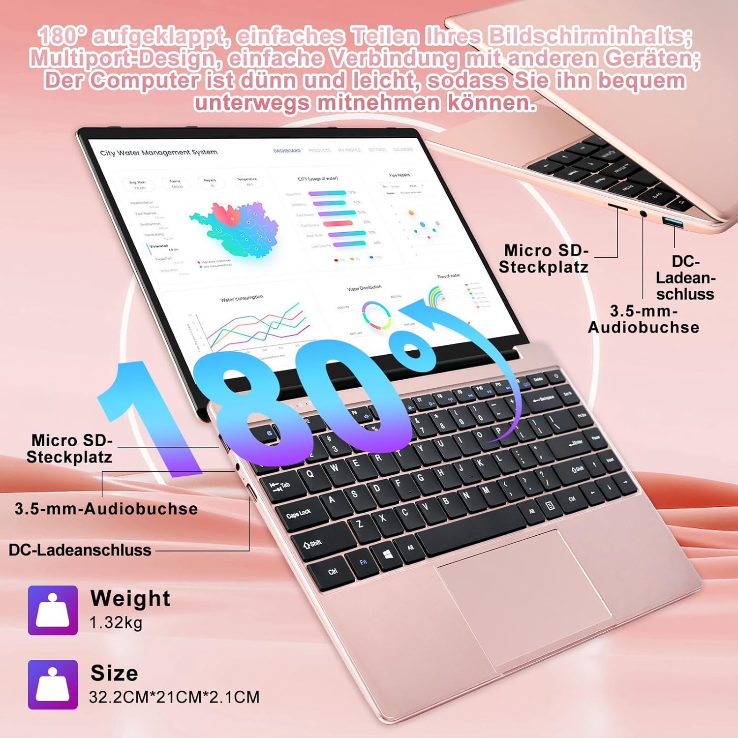 2025 Laptop 14 Inch Win11 Celeron N4020 256GB SSD Support 1TB ... - view 4