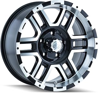Ion Alloy 179-6835B Style Black Wheel with Machined Face/Lip (16x8"/5x135mm)