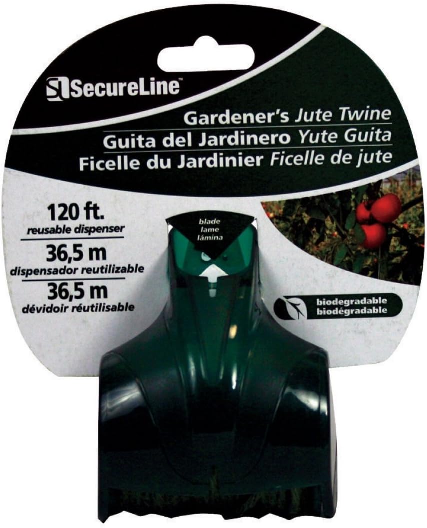 SecureLine TDJ120-6 Gadners Jute Twine Dispenser, 120'
