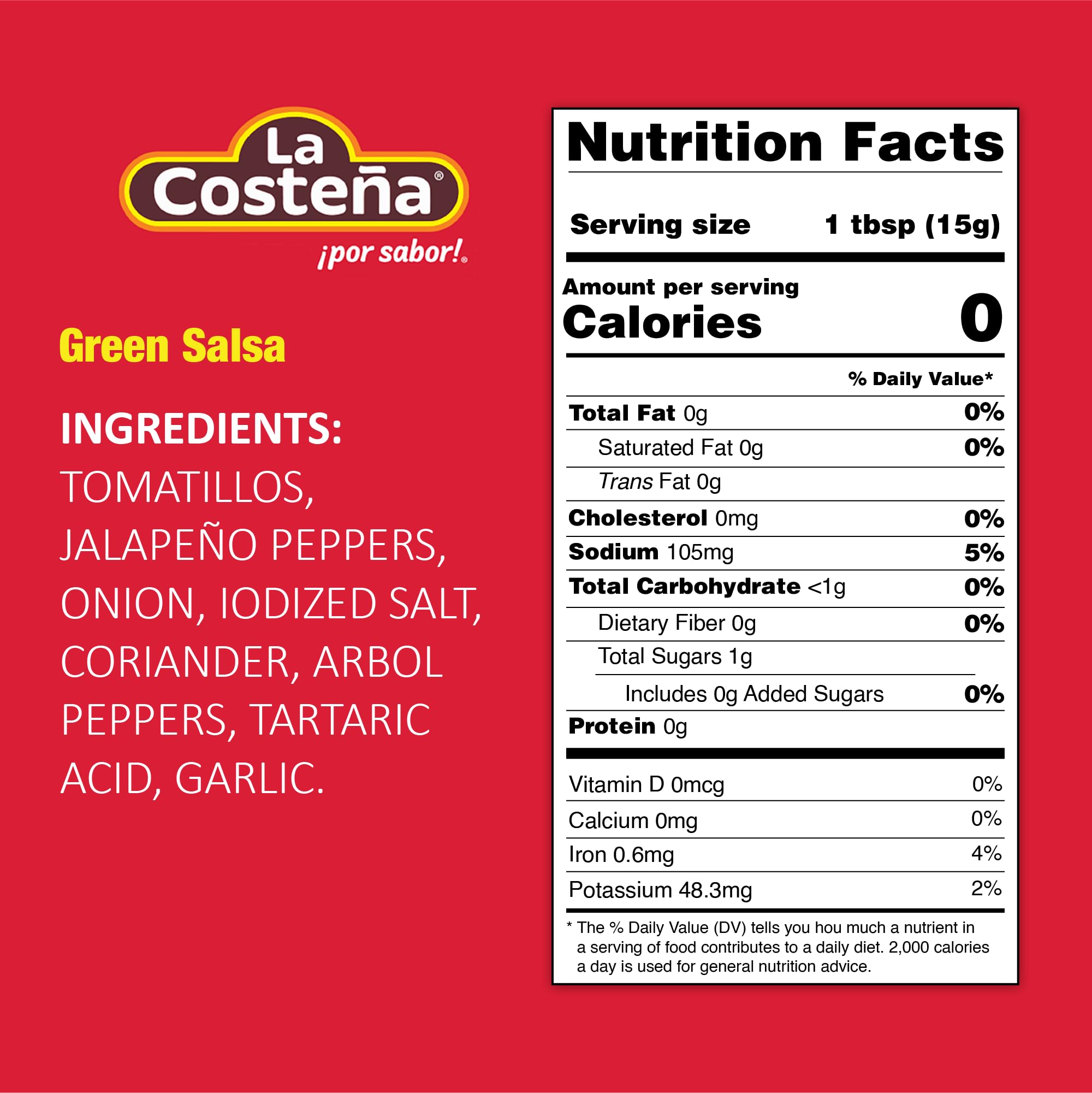 La Costena Salsa Mexicana Verde, 1.55 lb (Paquete de 12)