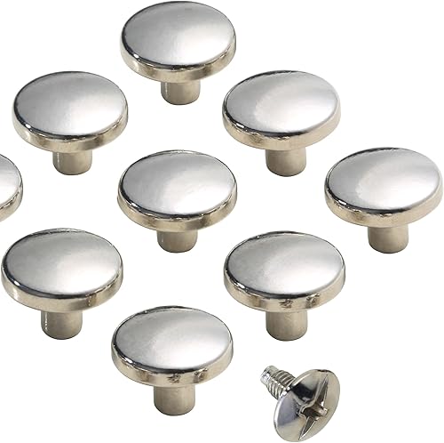 Miniatura 4 de YORANYO 30 juegos de tornillos Chicago remaches de cuero, remaches de metal para ropa, tornillos de fijación de Chicago con picos y tachuelas para