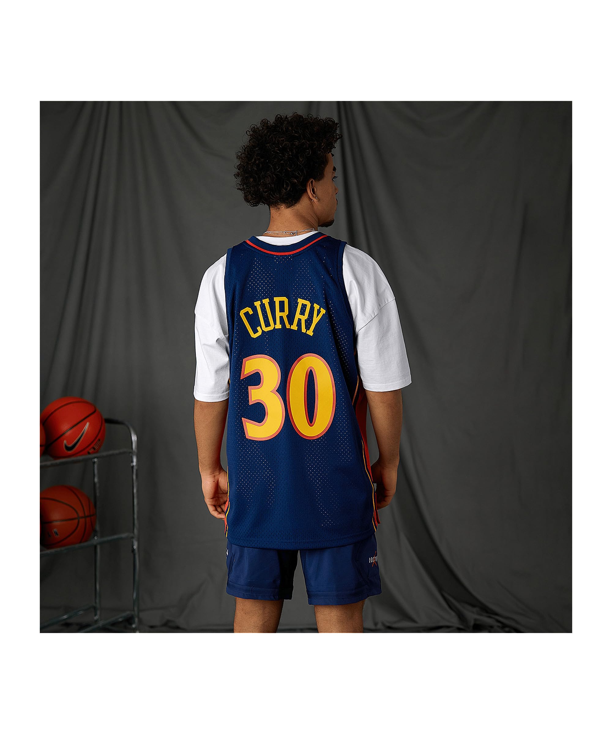 M&N NBA Swingman Maglia 2.0 GS Warriors 2009-10 - S. Curry #30 Navy S