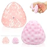 2pcs Taba Squishy Strawberry | Handmade Strawberry Taba Squishy Toys|Super Soft Squishies Fidget Toys Squeeze for Kids and Adults|Relieves Stress, Anxiety