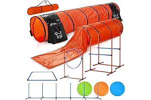 Dog Agility Equipment Complete Obstacle Training Course for Dogs | 6 Exercise Modes