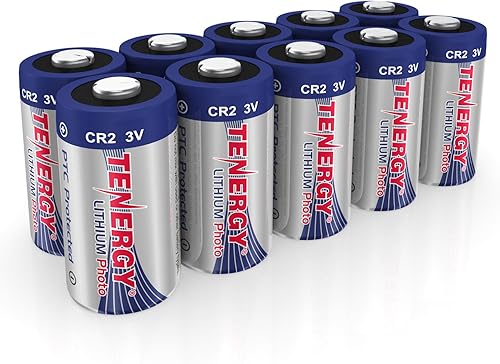 Tenergy CR2 - Batería de litio de 3 V no recargable protegida por PTC de alto rendimiento CR2 para linternas cámaras digitales juguetes sistemas de