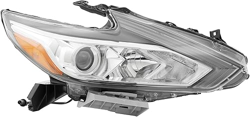 Miniatura 3 de Partzer Conjunto de faros delanteros halógenos compatible con Nissan Altima 2016 2017 2018 faro derecho lado del pasajero 260109HS0A