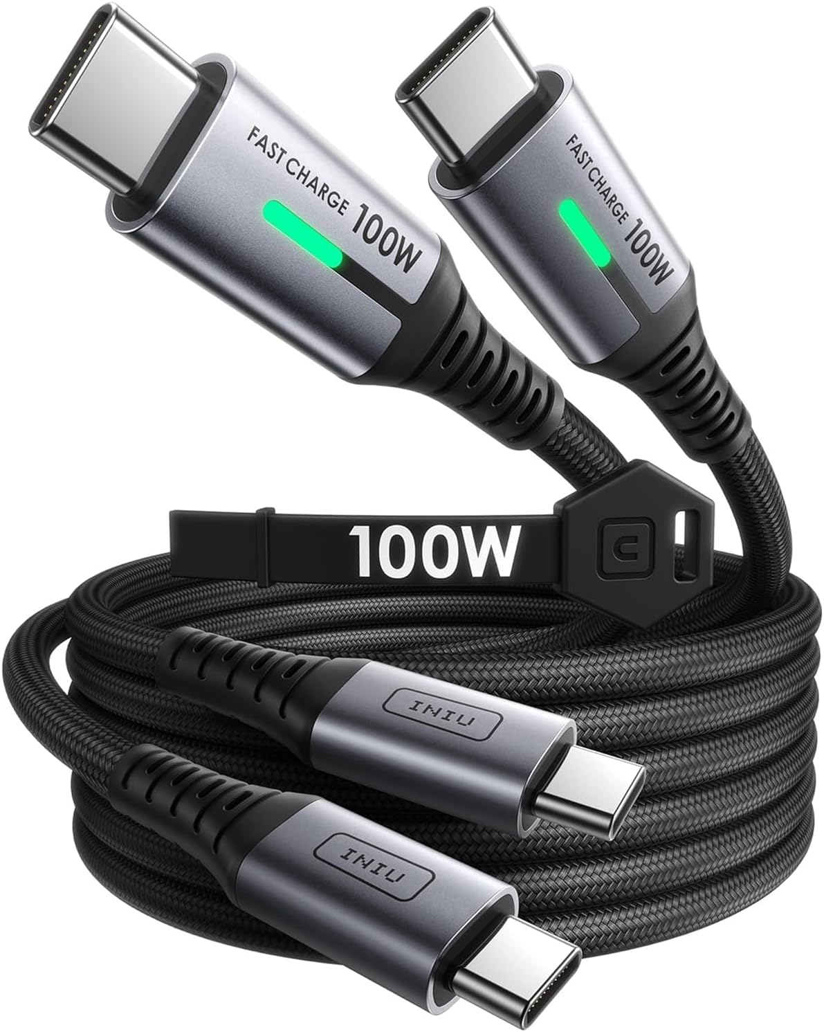 INIU 6.6ft USB C to USB C Cable 100W Fast Charging