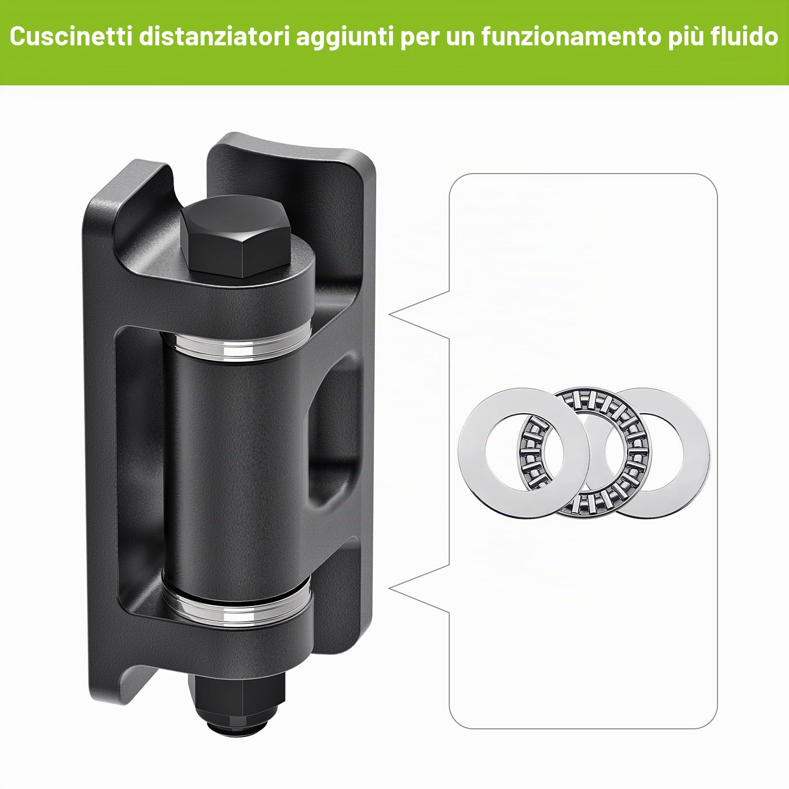 Lifeswel - Cerniere per cancelli, resistenti, saldate, in acciaio, con cuscinetto distanziatore e rivestimento in ossido, bulloni rimovibili per porte a battente in metallo, vialetti e cancelli