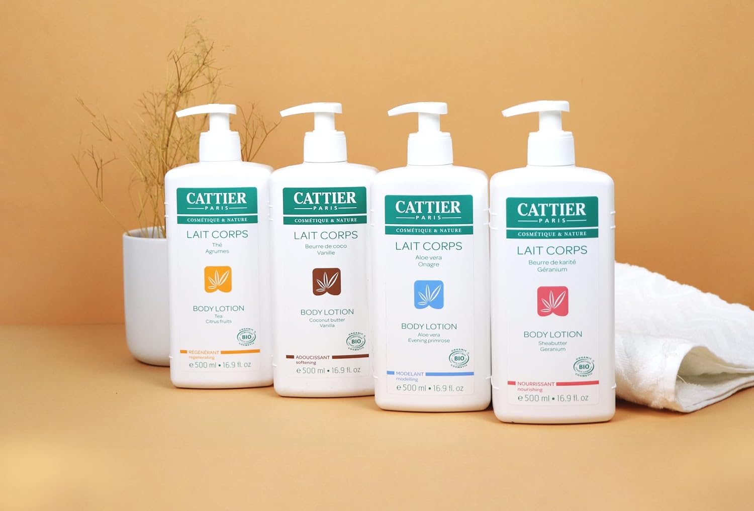 Cattier Lait modelant aloe vera onagre 500 ml