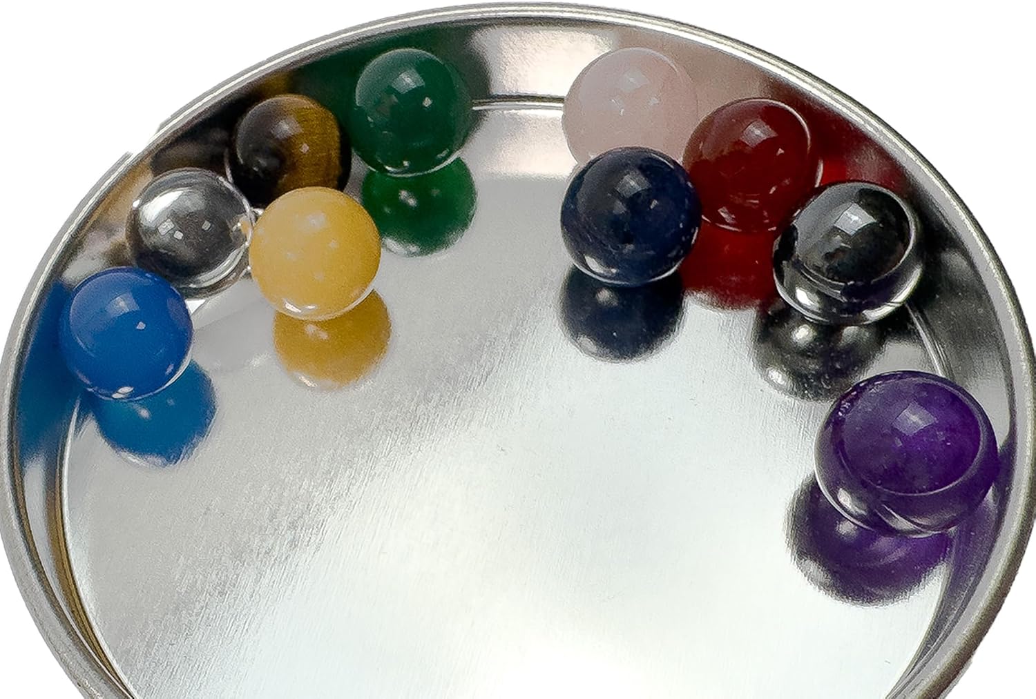 10pc Crystals Add-on for Gemstone Boot Tuning Fork Attachment, MultiColor