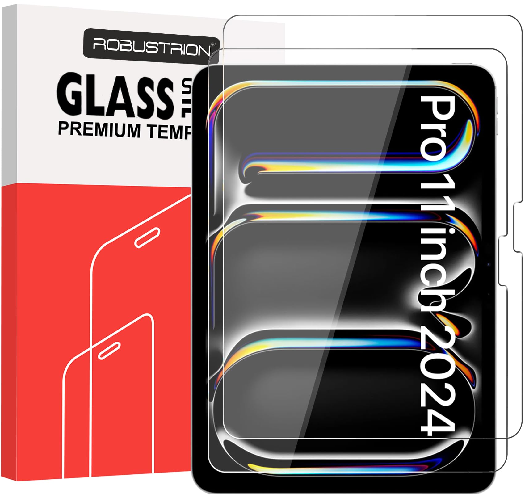 Robustrion 2 Pack Tempered Glass for iPad Pro 11 inch (M4 2024) Screen Protector Guard for iPad Pro 11 inch (B0D461F2CW) Amazon Price History, Amazon Price Tracker