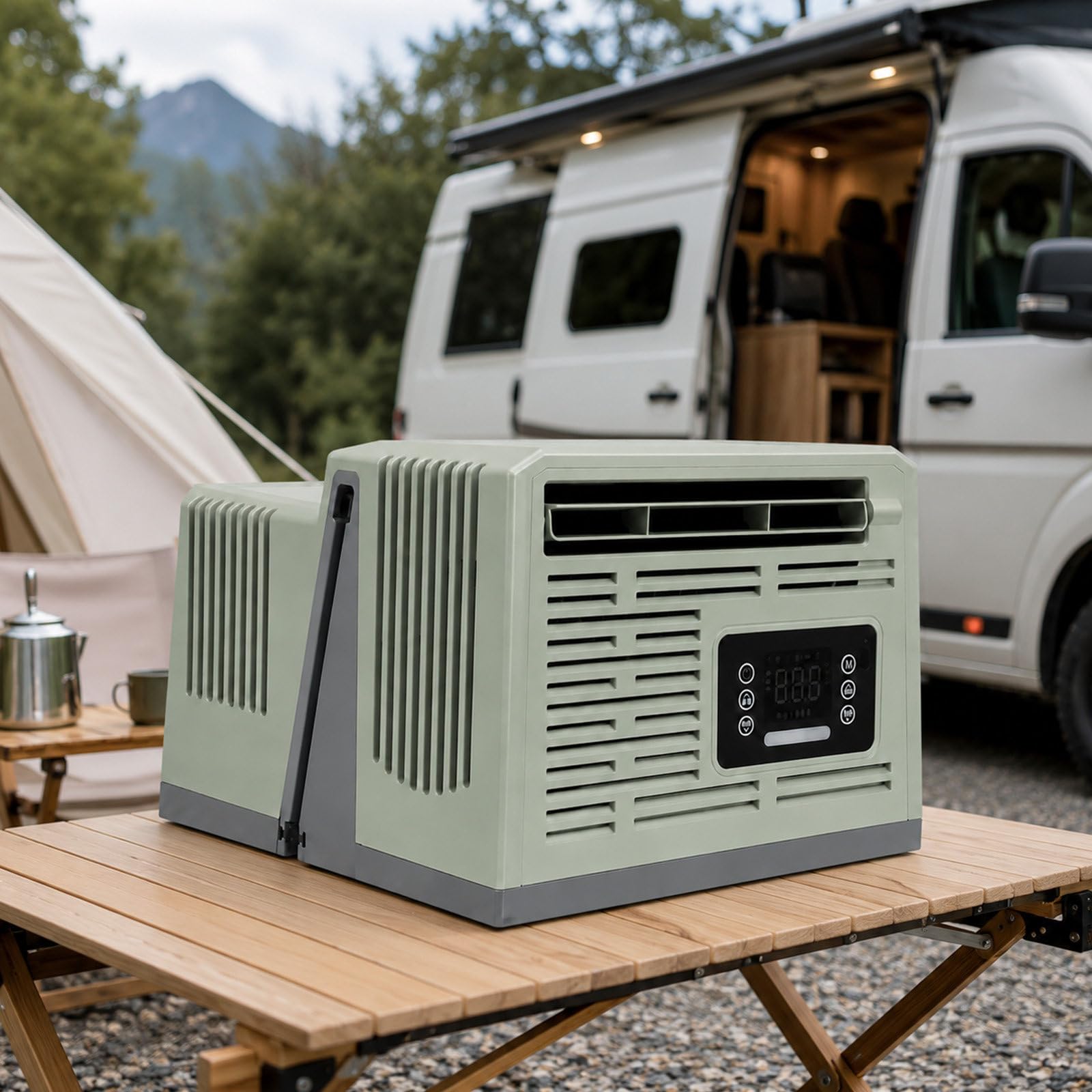 agreilduite Tent AC Unit, 5-Speed Portable Air Conditioner for Outdoor Camping 48V-Version