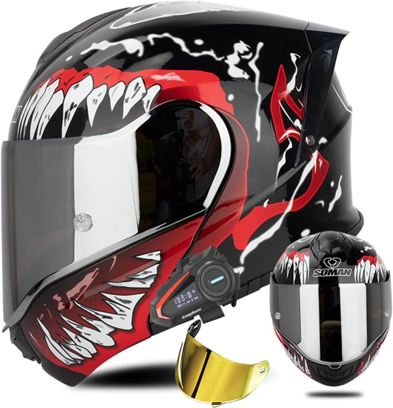 Casque de moto multi-vétérinaires pour les longs voyages et trajets quotidiens