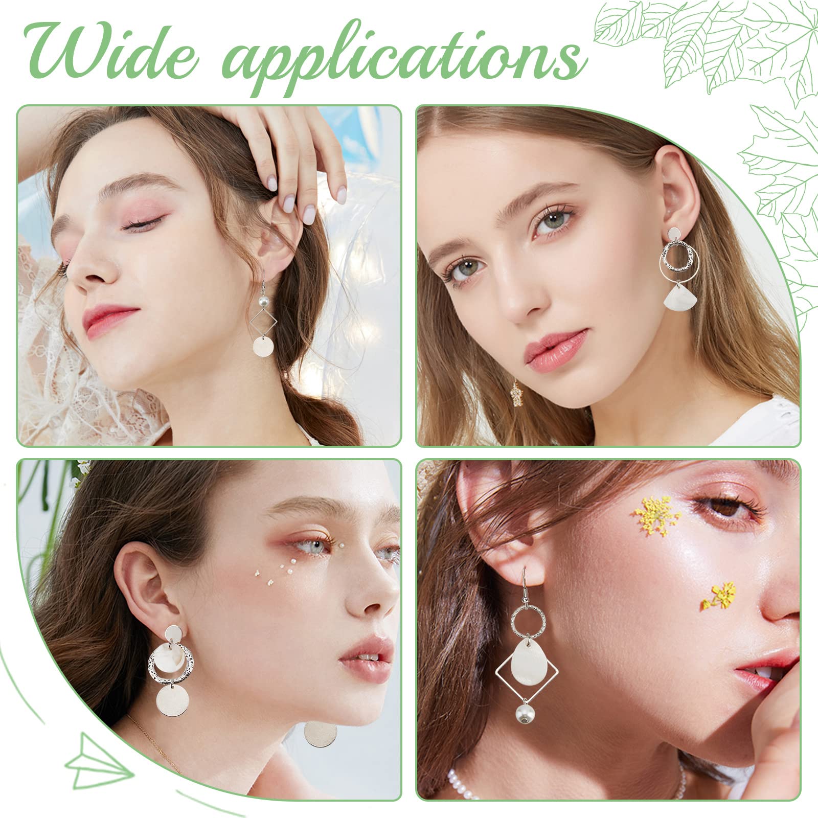 SUNNYCLUE Seashell Earring Making Kit - 10 Pairs DIY Shell Jewelry Supplies With Instructions