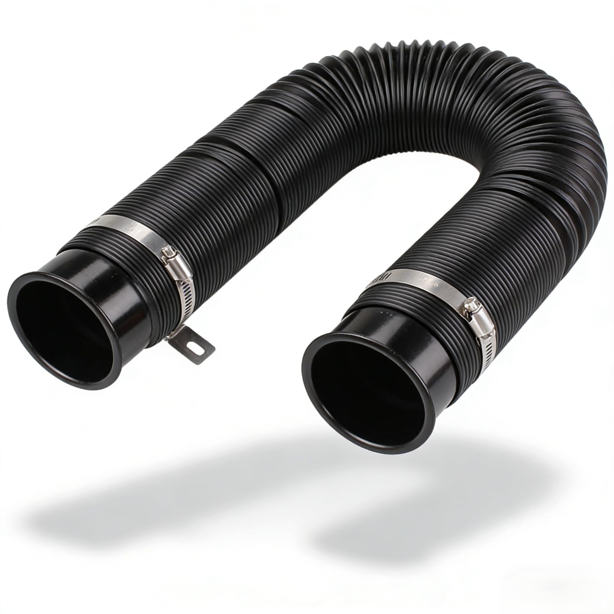 76mm Universal Luftansaugschlauch für Auto, Flexible Auto Ansaugrohr Luftfilter Kaltluftansaugrohr, Kaltluft Turbo Ansaugrohr Ausziehbar Lufteinlassschlauch, Für Turbolader & Kaltluftansaugung