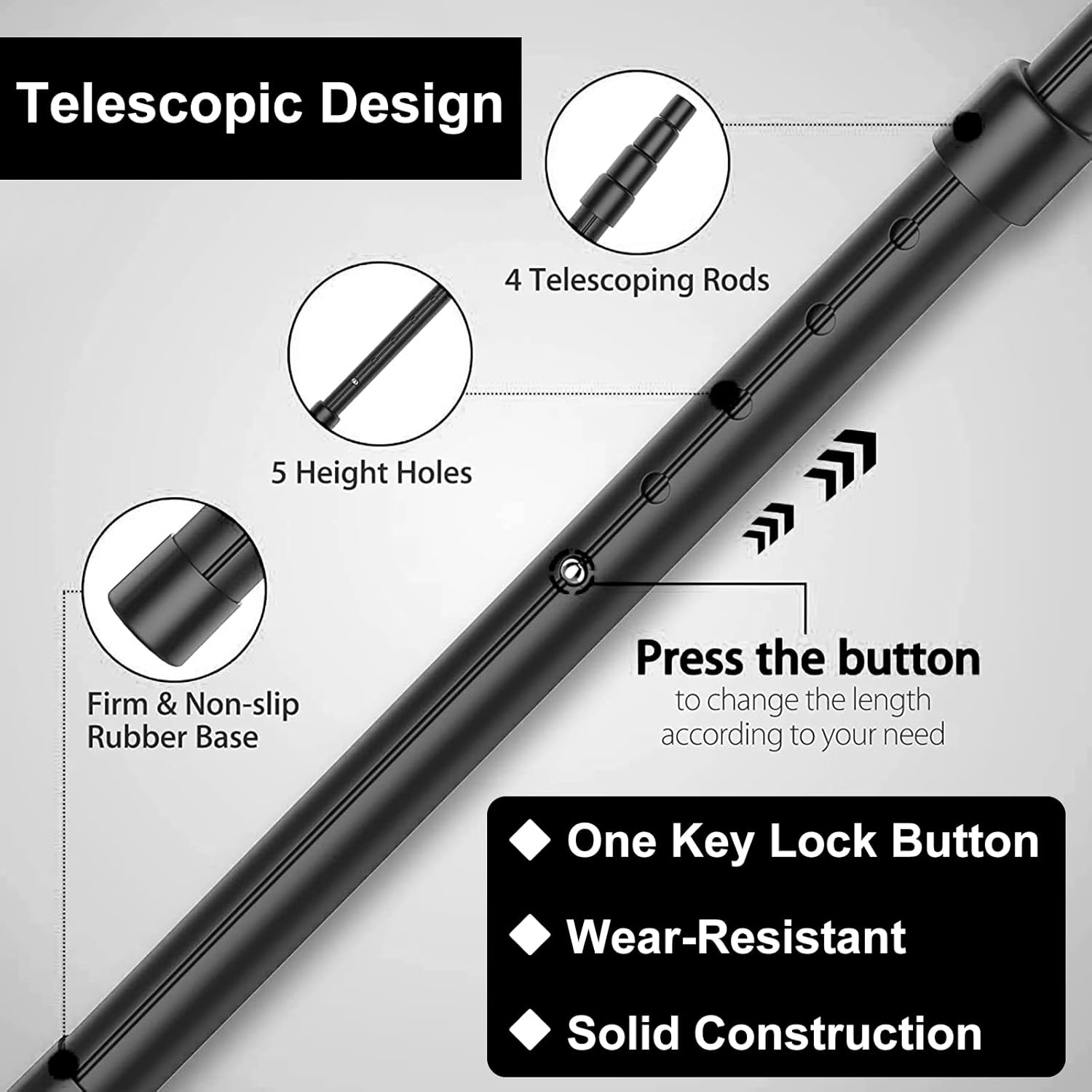 Golf Travel Bag Support Protector Pole Cover Aluminum