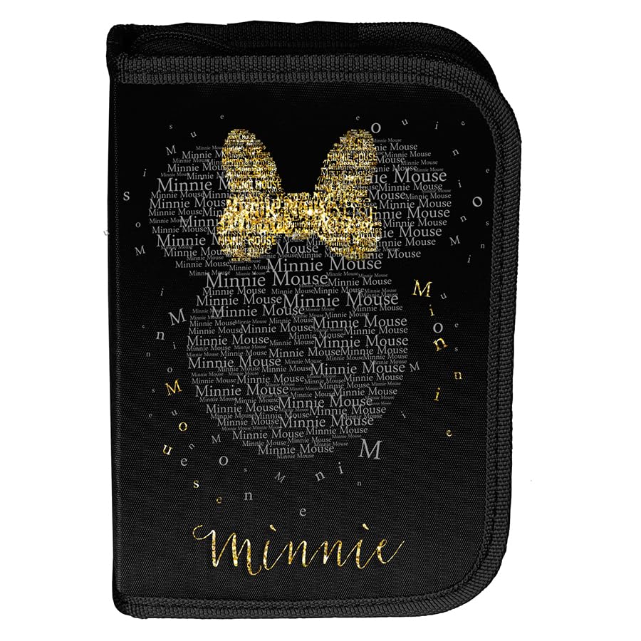 Goldkids - Schulranzen für Jungen und Mädchen, 13er-Set - Schul-Rucksack für Kinder mit Federmäppchen - Schuhbeutel, Brotdose, Trinkflasche und Hausaufgabenheft - Minnie Maus Motiv - 1-3 Klasse