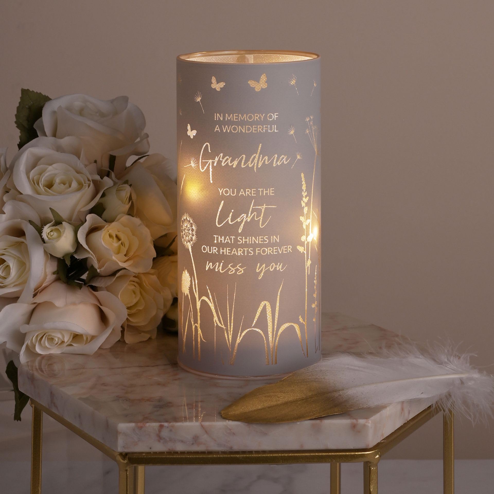 Widdop Thoughts of You LED Memorial Tube Light - Grandma - Commemorative Light Present Memory Sentimental Message - Image 4