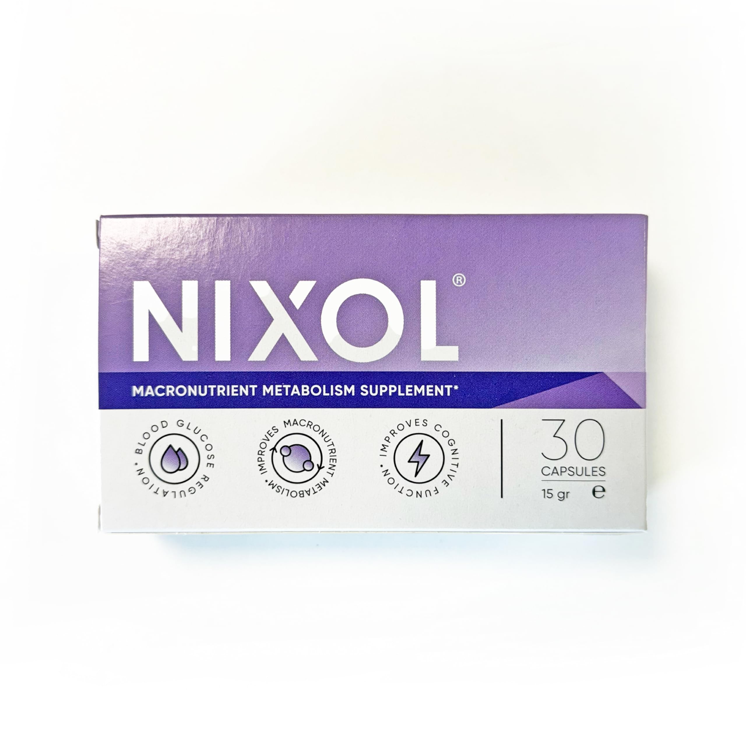 NIXOL Makronährstoff-Stoffwechselunterstützung mit Apfelessig, Guarana & Inulin (30 Kapseln)