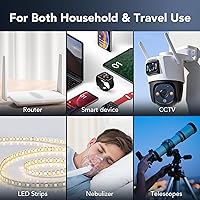 Vista 6 de Batería recargable de 12 V, 8000 mAh, batería portátil de 5 V/9 V/12 V (12 V, 8000 mAh, 9 V, 10000 mAh, 5 V, 19000 mAh), batería de iones de litio