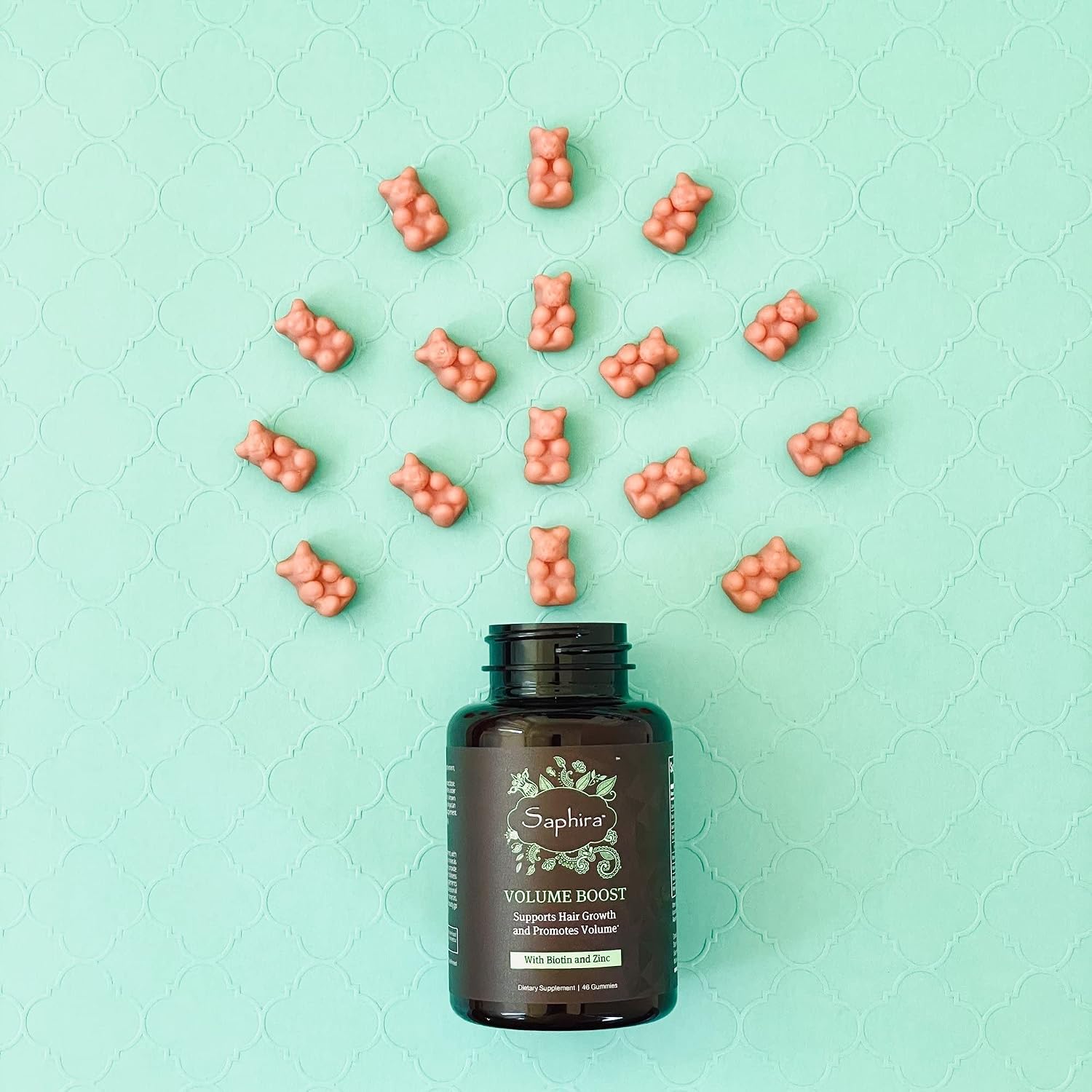 Saphira Supplement Volume Boost for Thin and Delicate Hair with Biotin and Zinc