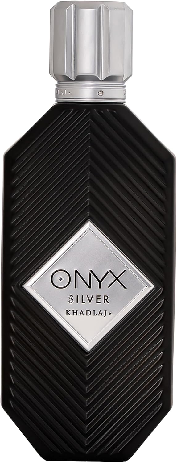 Khadlaj srebrny onyks woda perfumowana, perfumy unisex z bergamotką, imbirem, czarnym pieprzem, petitgrainem, kardamonem, paczulą, labdanum, benzoinem, fasolą tonka
