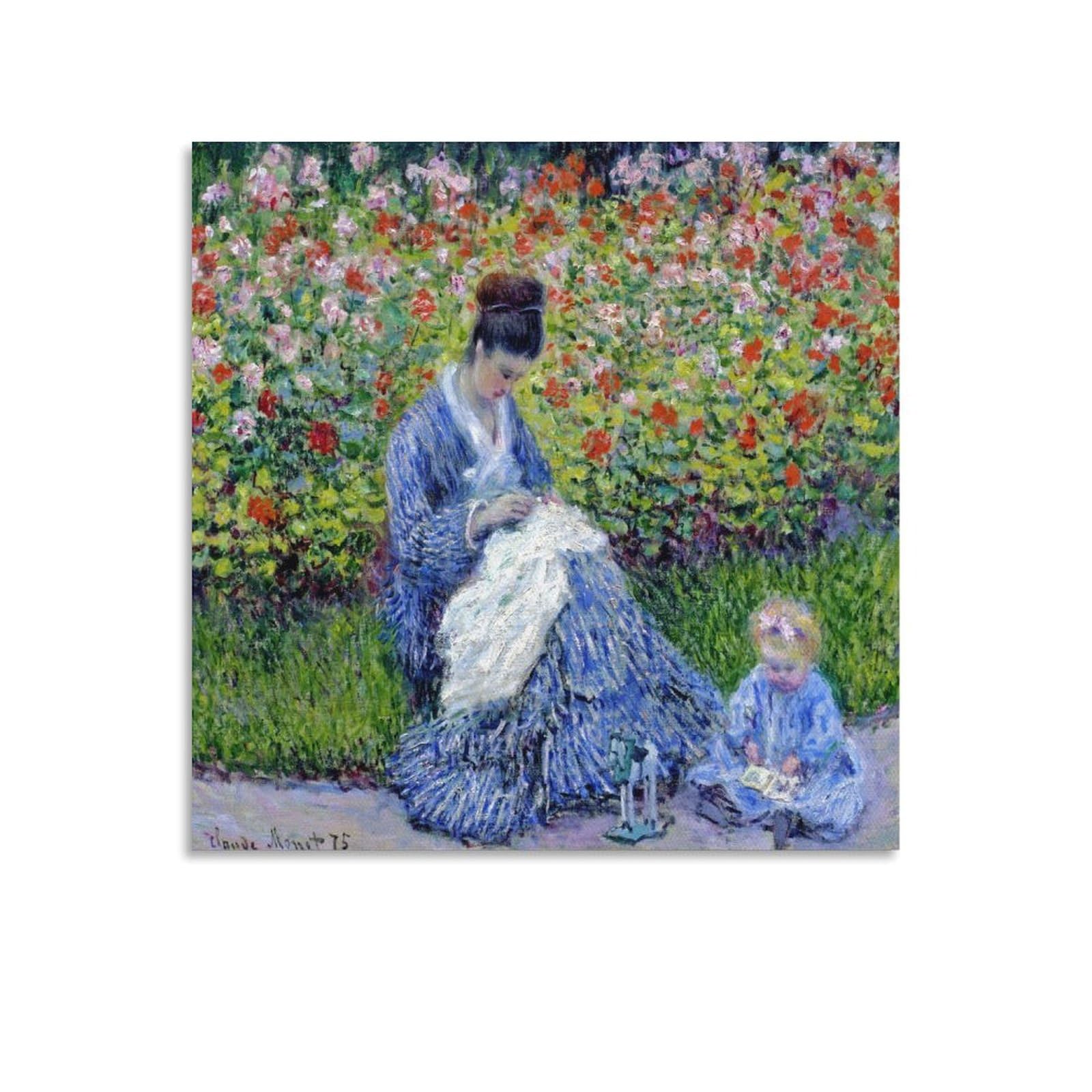 Amazon.co.jp: 画家クロード・モネ 世界名画モネ夫人と子供たち