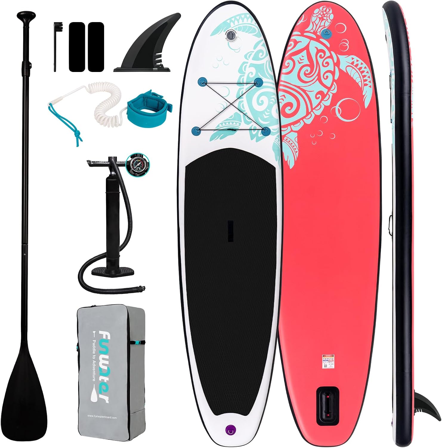 Inflatable Stand Up Paddle Board with Premium SUP Paddleboard Accessories, Anti-Slip EVA Deck, Paddle Boards for Adults & Youth of All Skill Levels