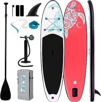 FunWater Inflatable Stand Up Paddle Board with Premium SUP Paddleboard Accessories, Anti-Slip EVA Deck, Paddle Boards for Adults & Youth of All Skill Levels