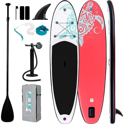 FunWater Inflatable Stand Up Paddle Board with Premium SUP Paddleboard Accessories, Anti-Slip EVA Deck, 11'6''/11'/10'6'' Paddle Boards for Adults & Youth of All Skill Levels
