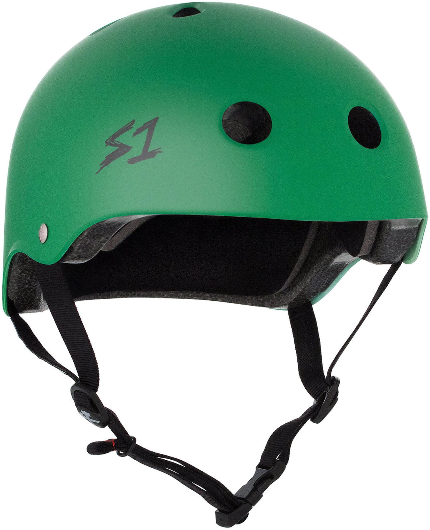 S1 Lifer Helmet for Skateboarding, BMX, and Roller Skating - EPS Fusion Foam, CPSC & ASTM Certified - Kelly Green Matte XXX-Large (59.4 cm) — image 1