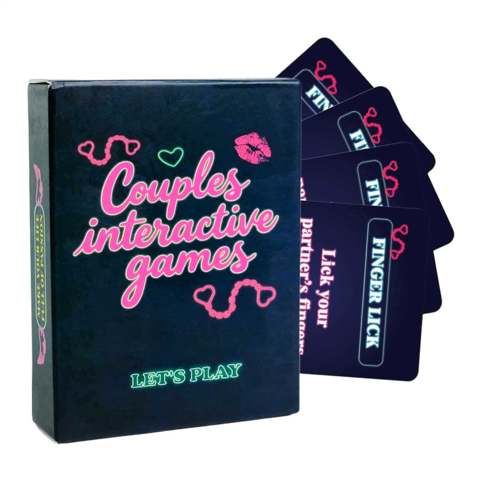 Partner Game Card Game - 50 Interactive Cards, Challenge Game | Couples Playset for Hotel, Birthday, Date, Camping, Honeymoon, Travel, Adults from 18 Years of Couples with Fun