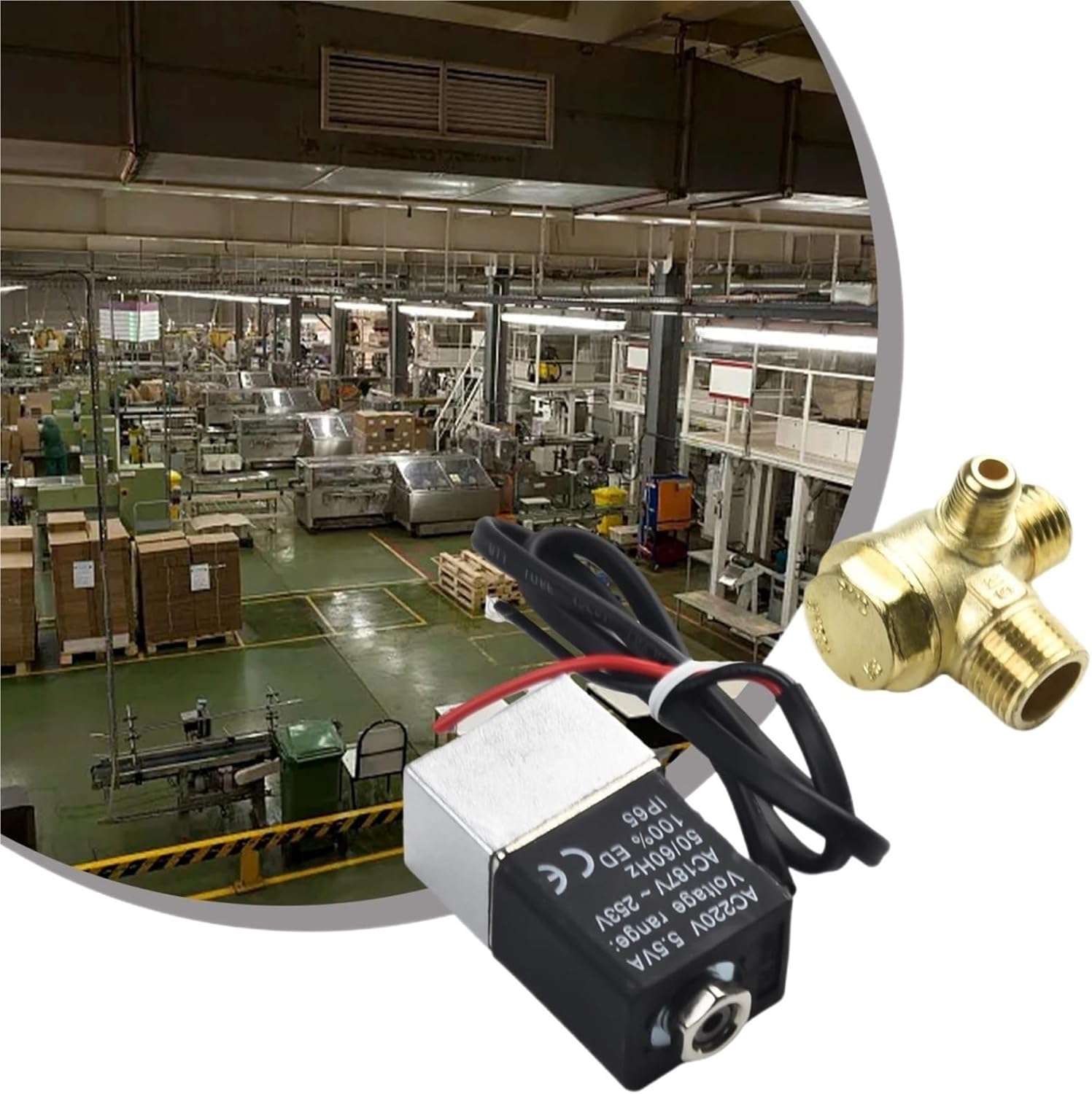 Zinc One-way Valve Solenoid Valve Bleed Check Valve Components Cut-off Fits Air Compressor Machine Replacement(A)