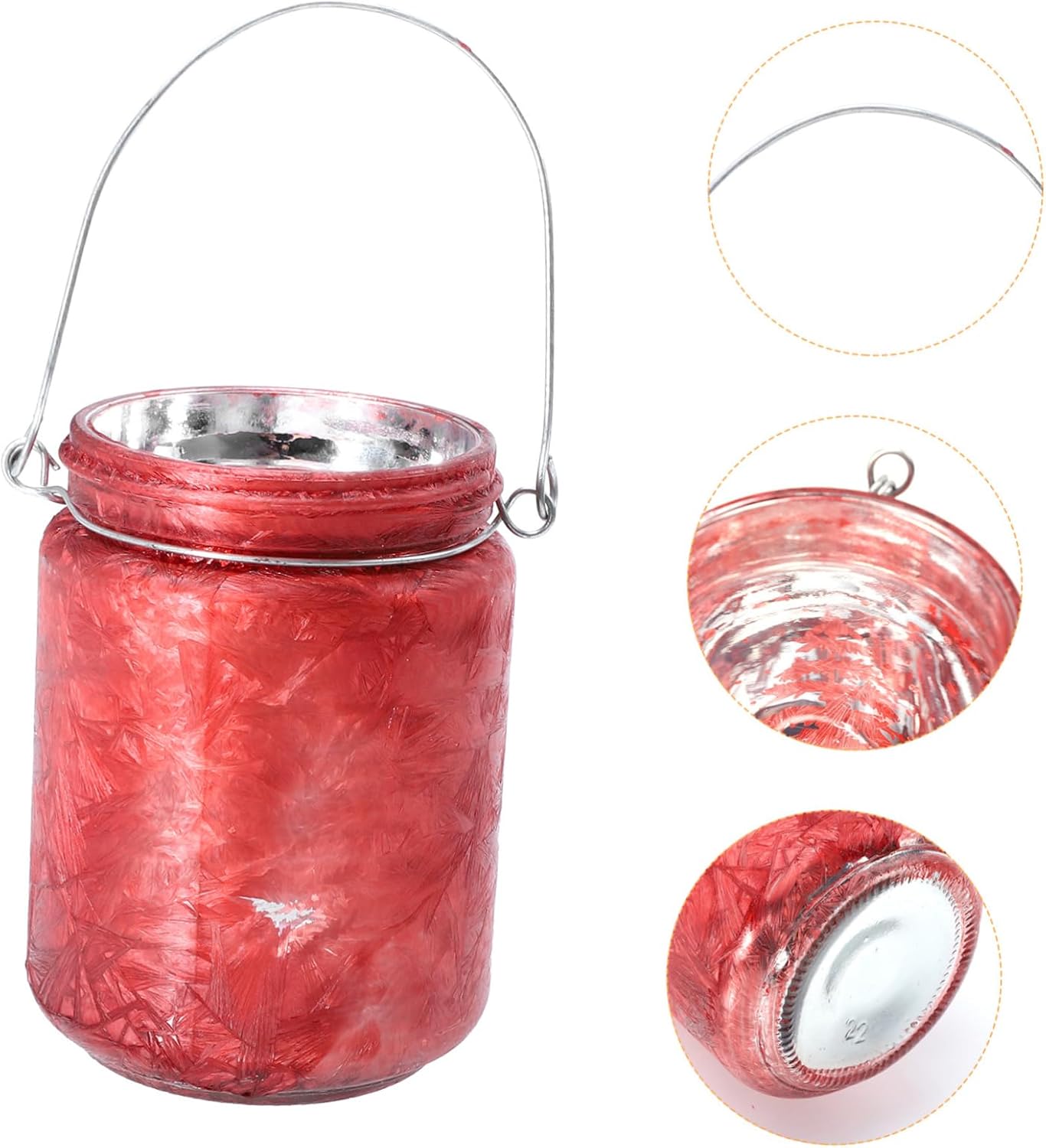 Cabilock 1pc Christmas Glass Candle Holder Elegant Festival Decor for Table Centerpieces Xmas Style Votive Candle Cup for Family Gatherings Parties and Holiday Celebrations