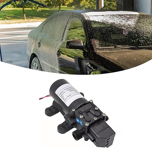 Miniatura 5 de Topyond Bomba de agua de diafragma de 12 V, bomba pulverizadora autocebante, caudal de 6 lmin, bomba de transferencia de agua de CC para RV, barco,