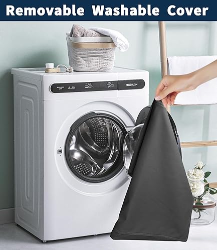 Miniatura 6 de Cama mediana para perros con funda de piel sintética extraíble lavable, antideslizante, para mascotas de hasta 30 libras