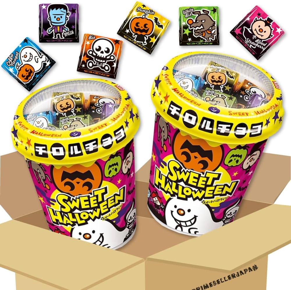 Amazon.co.jp: チロルチョコ ハロウィンカップ 6種34個入×2個