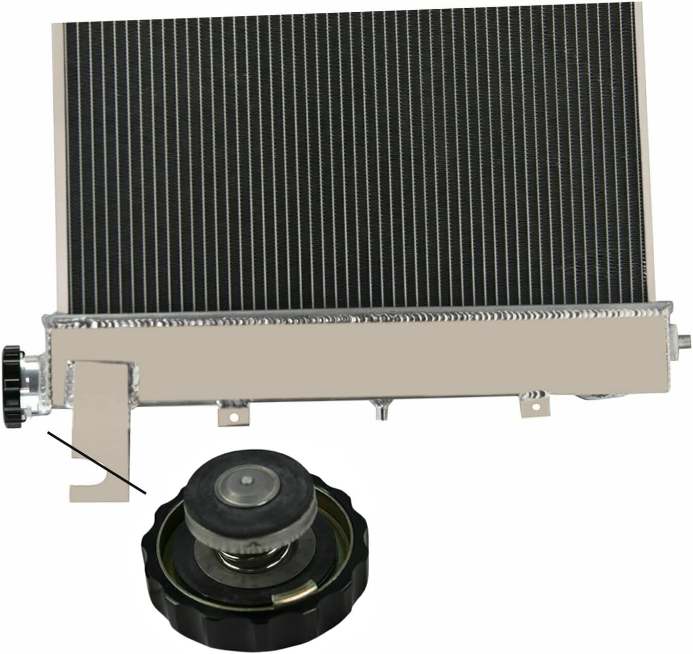 3 Row Aluminum Radiator for 1994 1995 1996 1997 1998 1999 2000 2001 Dodge Ram 1500 2500 3500 3.9 5.2L 5.9L Gas 94 95 96 97 98 99 01 Radiators