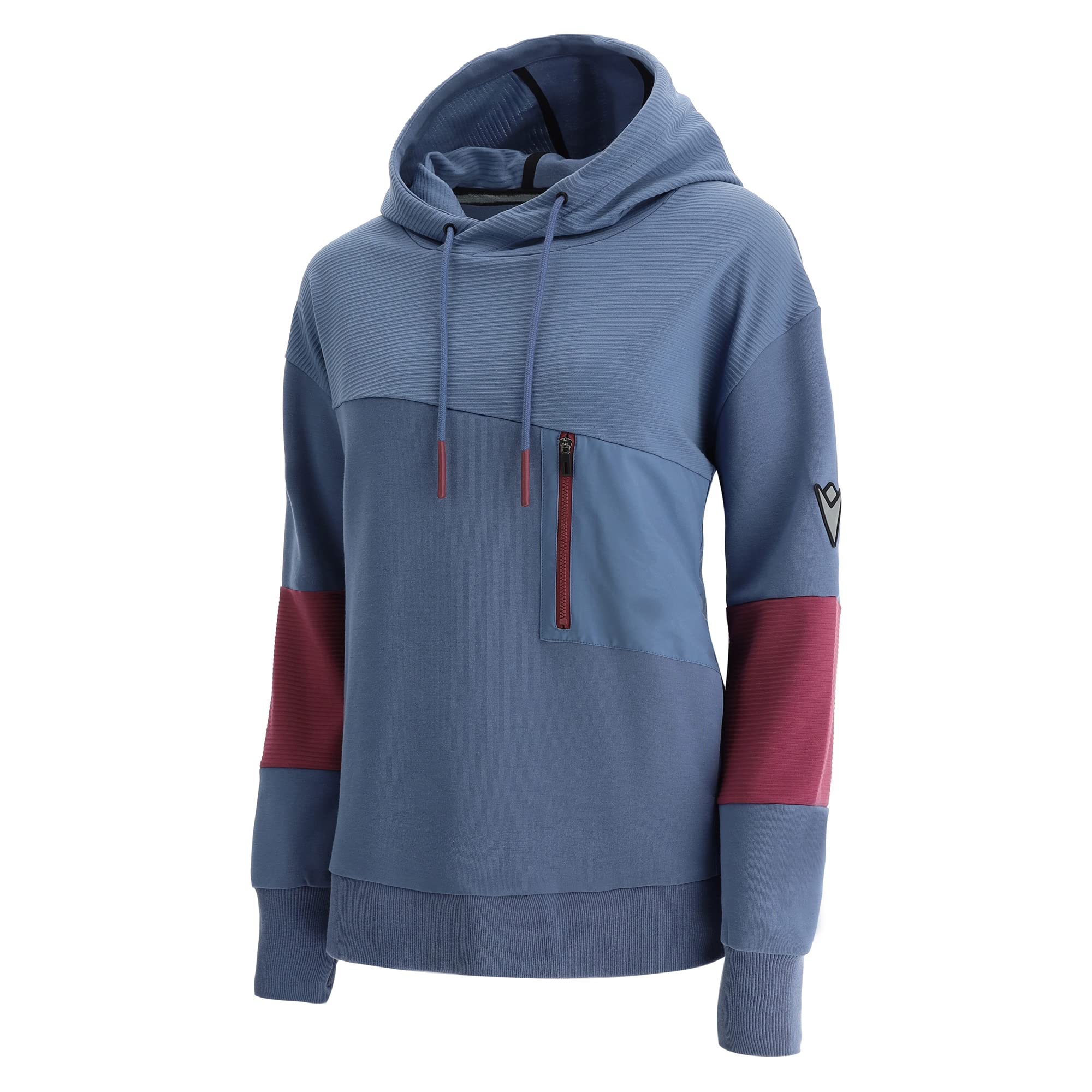 Macron Damen Athleisure Scc Adua Light Stretch Hoody Lavio/Lbrd Wmn Sweatshirt, Himmelblau, XL, himmelblau, 46