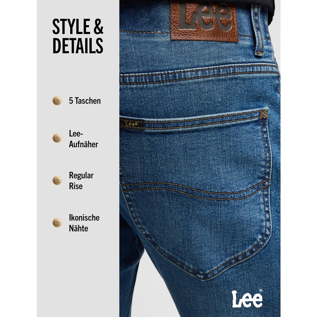 Lee - Jeans Herren - Slim Fit - Extreme Motion - Marset – Bild 5