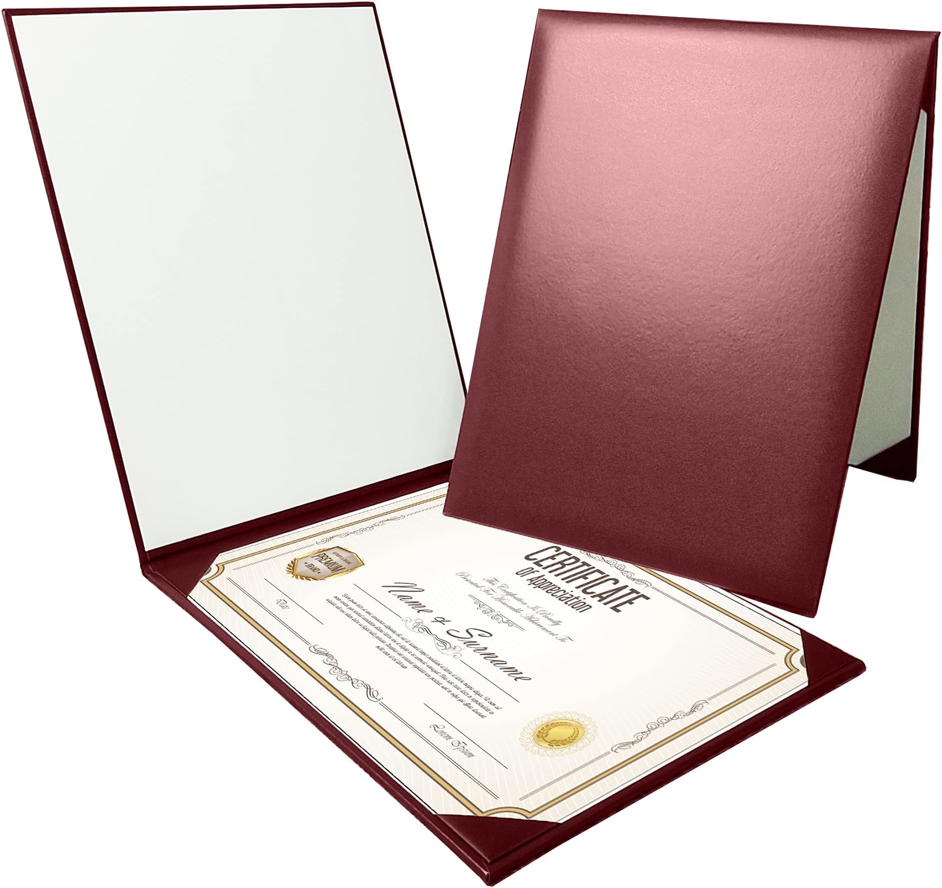 Gradplaza Graduation Diploma Cover Diploma Holder for Certificate 8.5''x 11'' Maroon