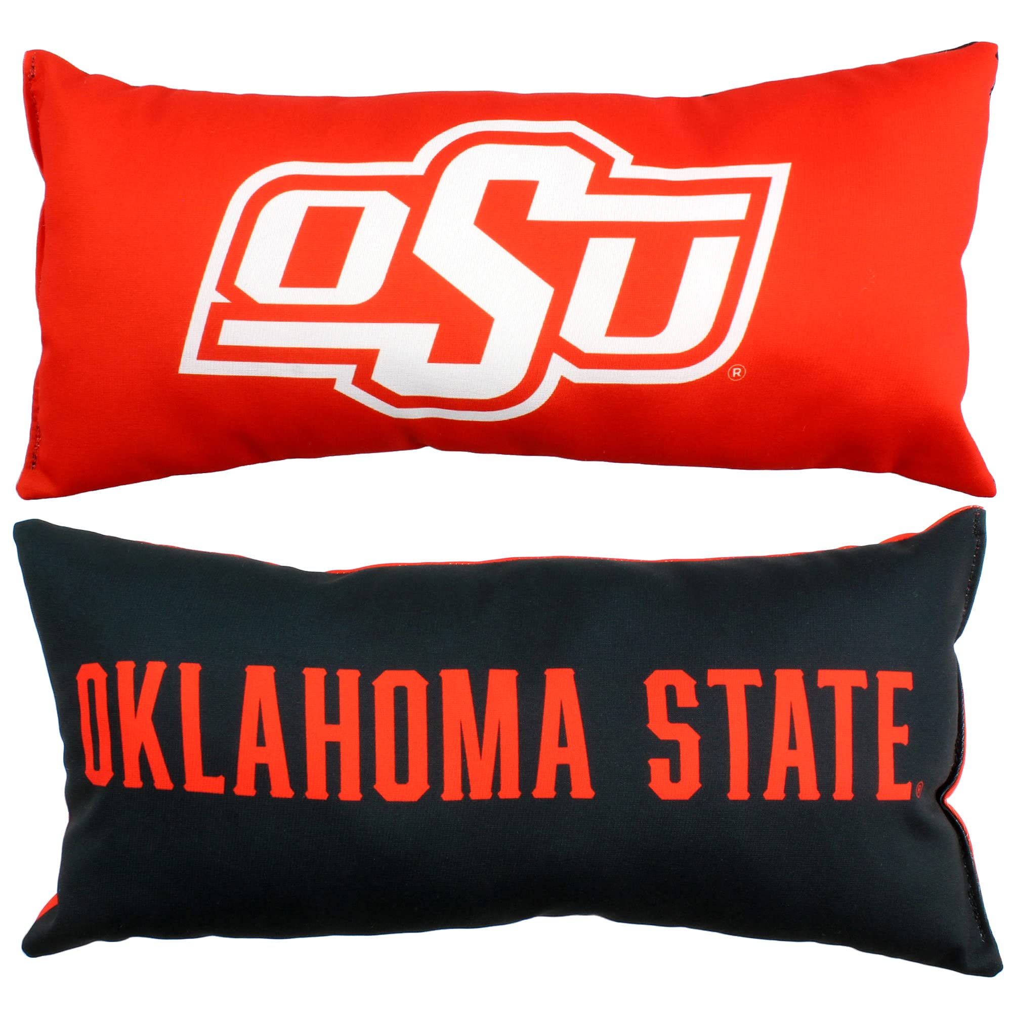 Everything Comfy Oklahoma State Cowboys 2 Sided Bolster Small Travel Pillow Decorative Pillow 16 x 6