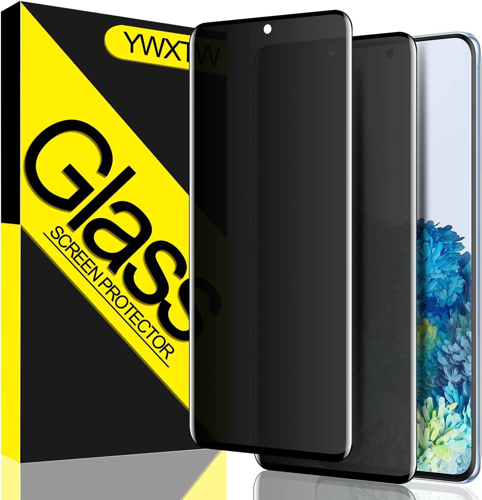 Anbzsign T-Mobile REVVL V 4G (6.52 Pulgadas 2021) Protector De Pantalla De Privacidad, Vidrio Templado De Dureza 9H Antiespía