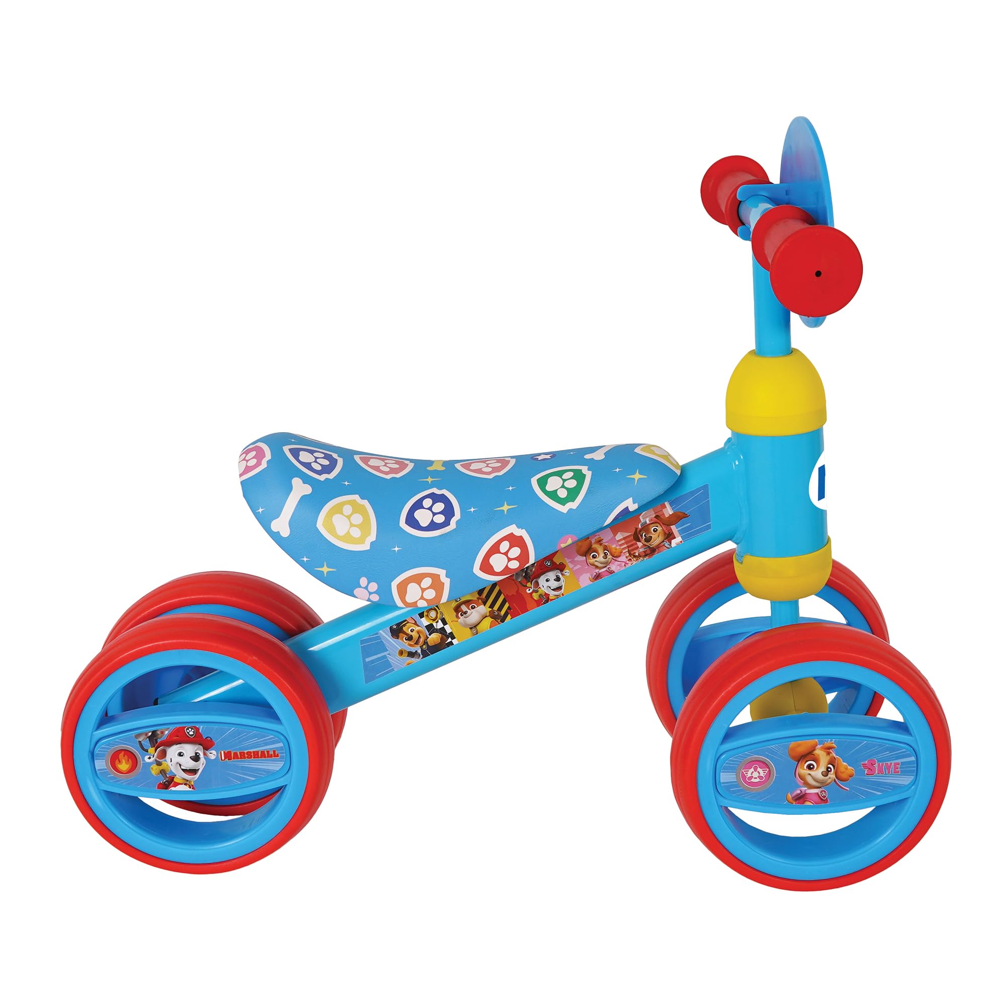 Paw Patrol La Patrulla Canina, Triciclo bebé, 47x25x37 cm, Máx. 15 kg + 1 año, 3 Ruedas antipinchazos, Asiento ergonómico, Estructura Estable, Diseño Colorido, Bicicleta sin Pedales (77749)