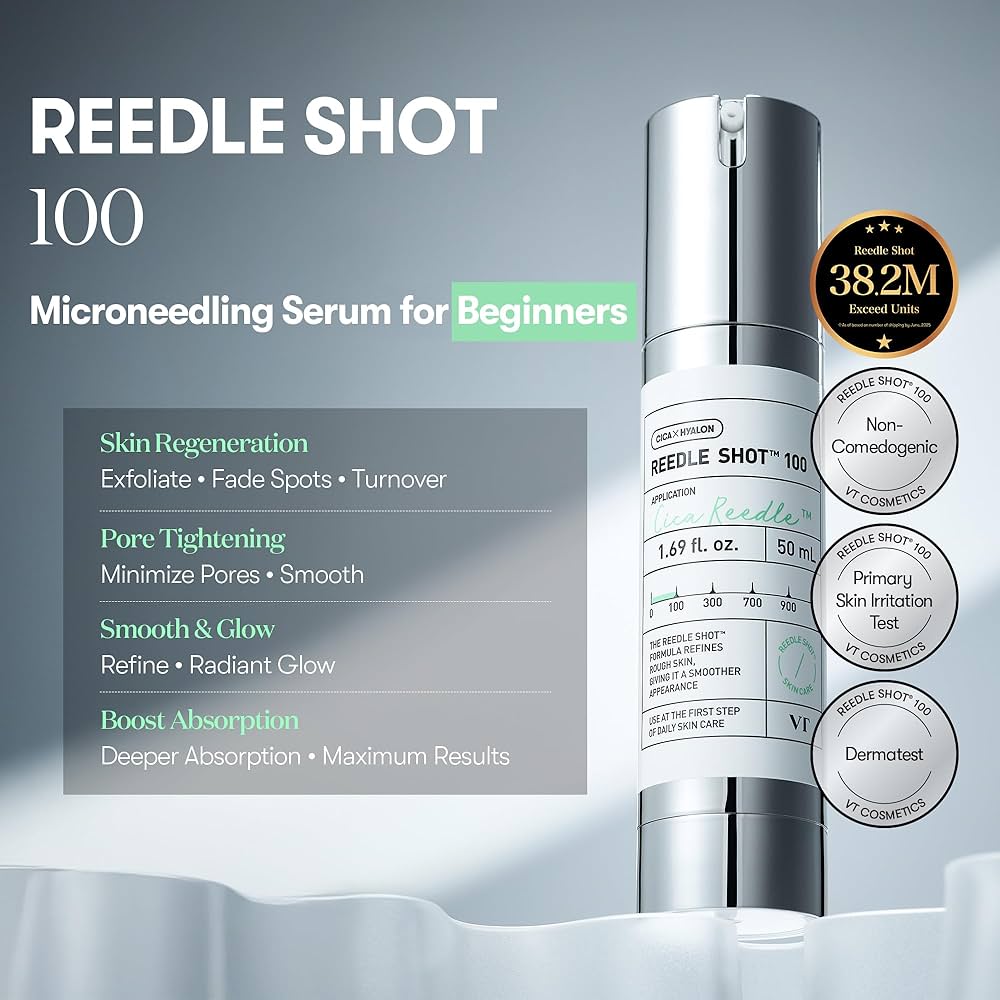 Amazon.com: VT COSMETICS CICA Reedle Shot 100, Spicule