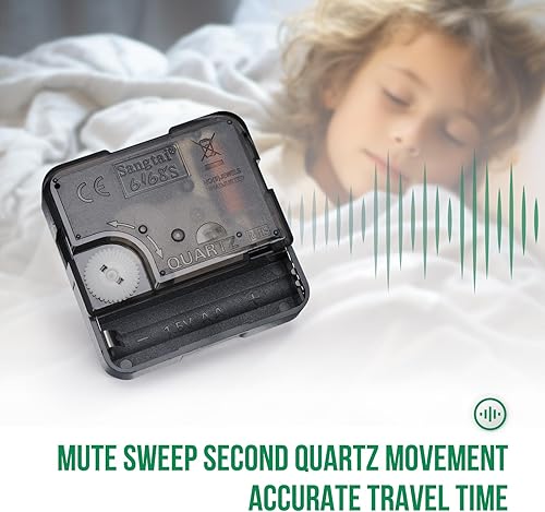 Miniatura 6 de Reloj de pared grande de 16 pulgadas con números romanos dorados, reloj de metal, funciona con pilas, silencioso, sin tictac, reloj moderno redondo