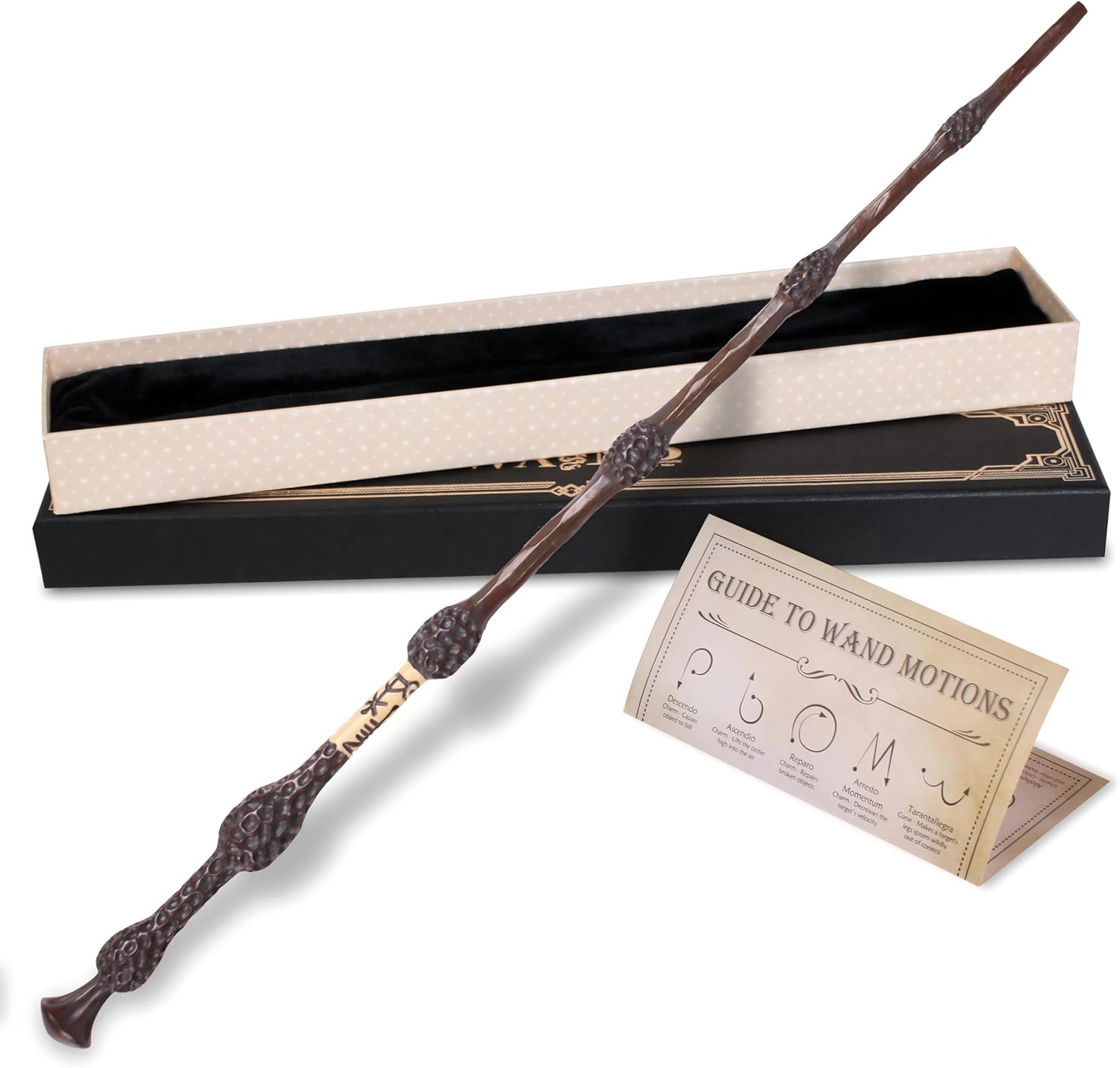 Magic Wizard Wand for Kids Witch Sorcerer Collection Cosplay Accessory with Gift Box, Beehive
