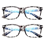 Hycredi Kids Blue Light Blocking GlassesAnti Eyestrain & UV Protection, Computer Gaming TV Phone Glasses for Boys Girls (Leopard+Leopard)